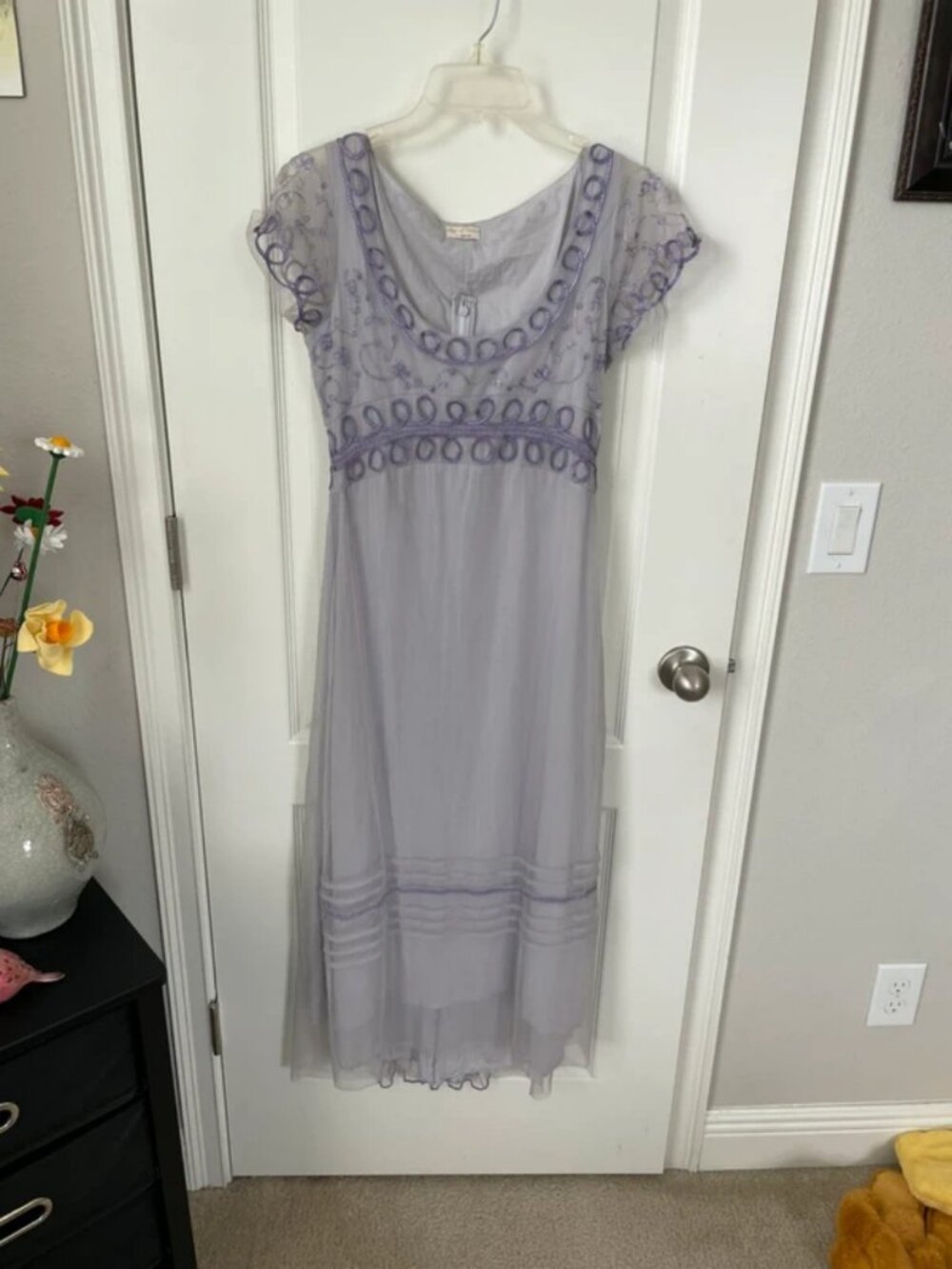 Nataya Age of Love Vintage-Inspired Dress – Lavender/Lilac